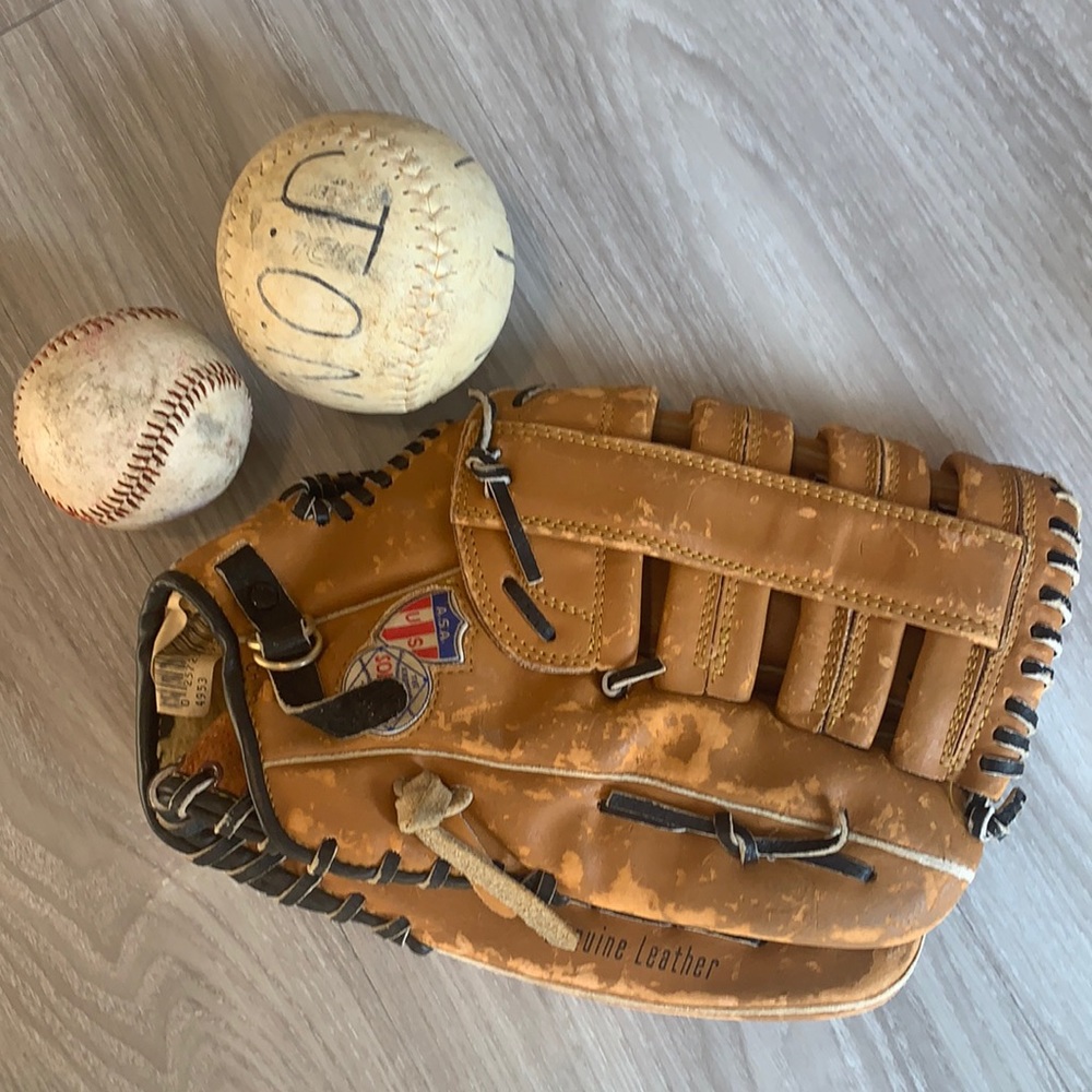 Softball Glove & balls